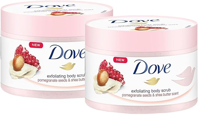Dove Bizzico Exfoliating Body Scrub Pomegranate Seeds and Shea Butter Scent 225ml (Pack of 2) - Image 2